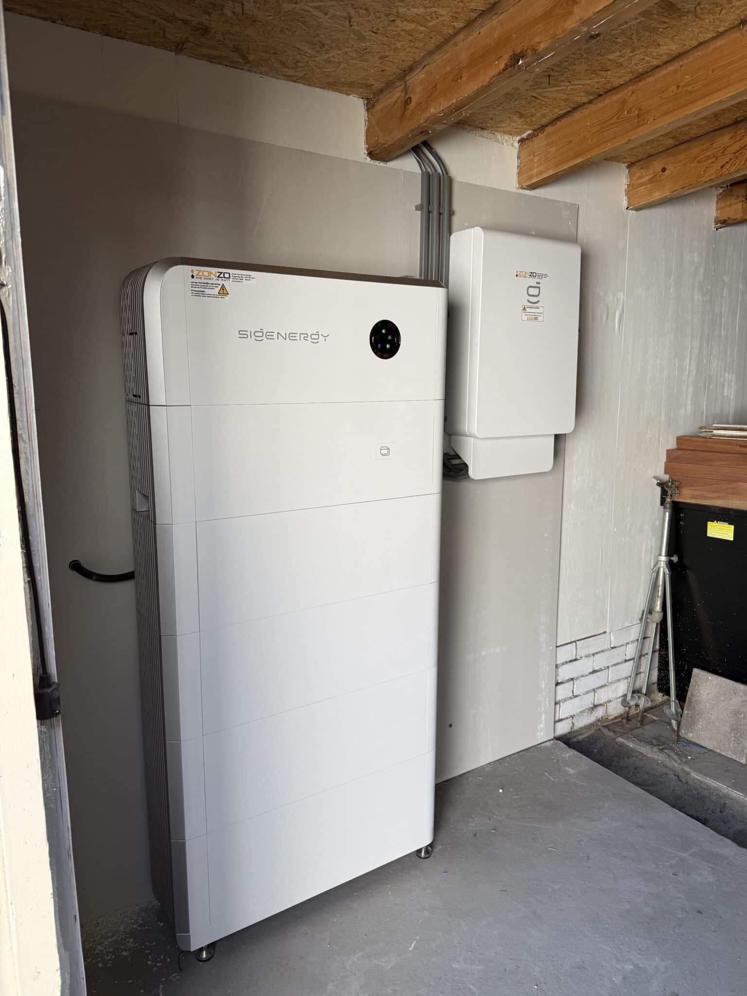 Sigenergy thuisbatterij geïnstalleerd in Andijk