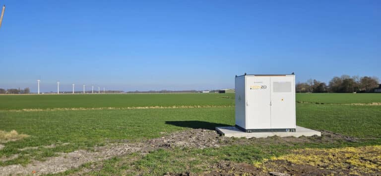 Zakelijke batterij van 110 kW en 455 kWh geplaatst door Zonzo in Grootebroek
